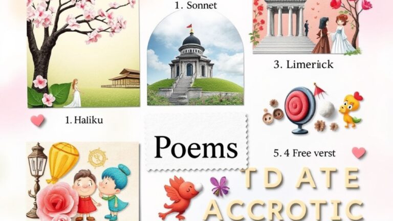 Types of Poems: 33 Unique Poetry Forms (With Examples)